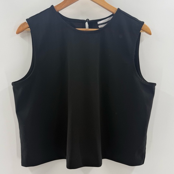 Jules & Leopold Tops - NWT Jules & Leopold Sleeveless Classic Cropped Blouse Shirt Black Size Large